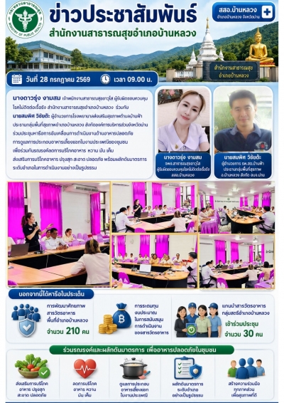 ขับเคลื่อนงานสารวัตรอาหาร